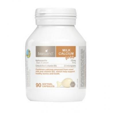 澳洲 bio island 婴幼儿液体乳钙软胶囊 90粒